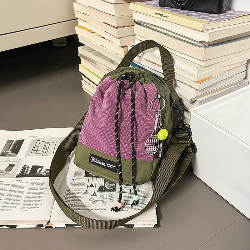 Borsa a tracolla monospalla, Borsa porta borraccia di grande capacità, Tasca per borraccia, Piccolo zaino a due spalle