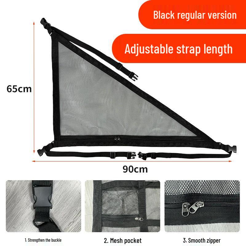 Roof Cargo Suitcase & Travel Clothesline with Mesh Pocket for Outdoor and Off-road Tours