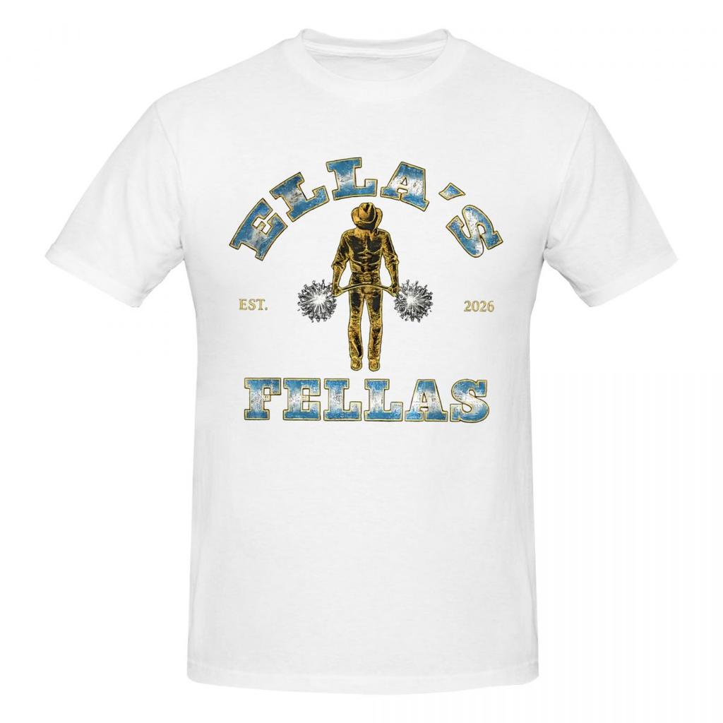 Unisex Ella Langley Ellas Fellas Tolles T-Shirt Streetwear Rundhals Baumwoll-T-Shirt Unisex