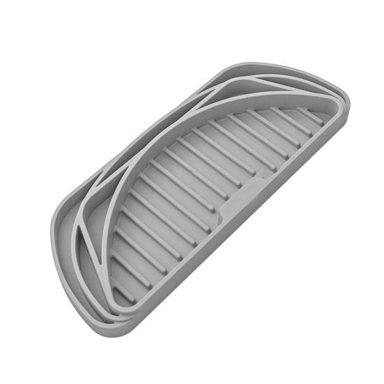 

Диспенсер для воды Поддон для капель Силиконовый брызгозащищенный Быстросохнущий Легко очищаемый многоразовый дренажный коврик Товары для дома серый