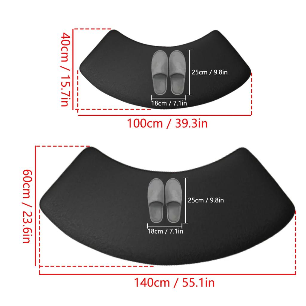 Fan-shaped Shower Room Door Absorbent Mat Thickened Diatom Mud Bathroom Non-slip Mat Toilet Mat Entrance Mat