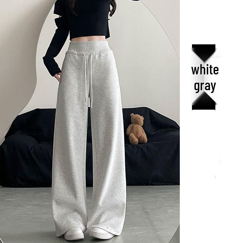 American Style Women's High-Waist Micro Flare Sweatpants: Slimming, Stylish Spring 2026 Edition with Drawstring and Flattering Draping.