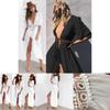 Schickes Damen Spitzen-Häkel-Strandkaftan-Kleid für mühelosen Sommerstil