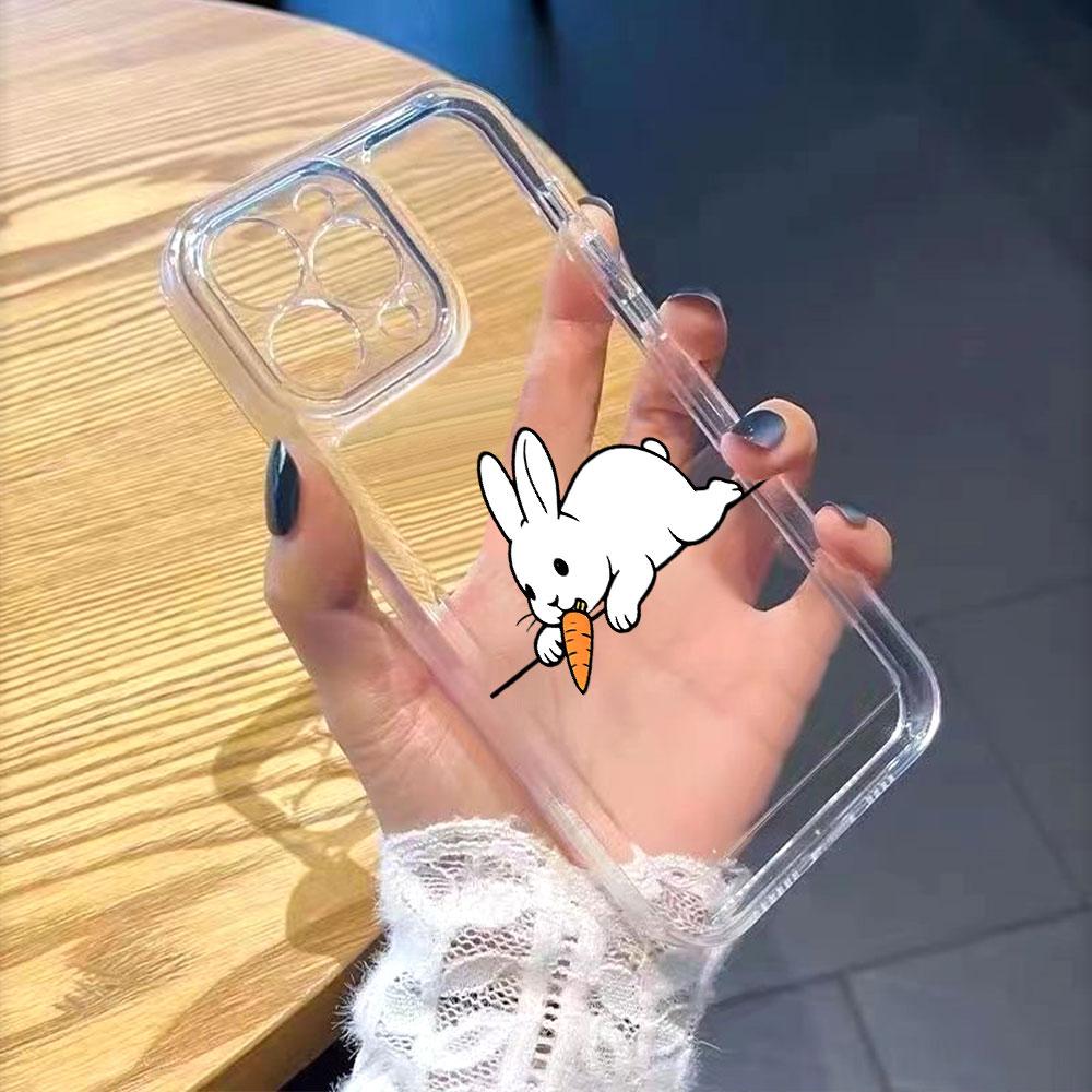 Bunny Eating Carrot Phone Case for Xiaomi Redmi Note 15 14 13 12 11 10 9 8 7 Pro Plus Soft Shockproof Protective Cover