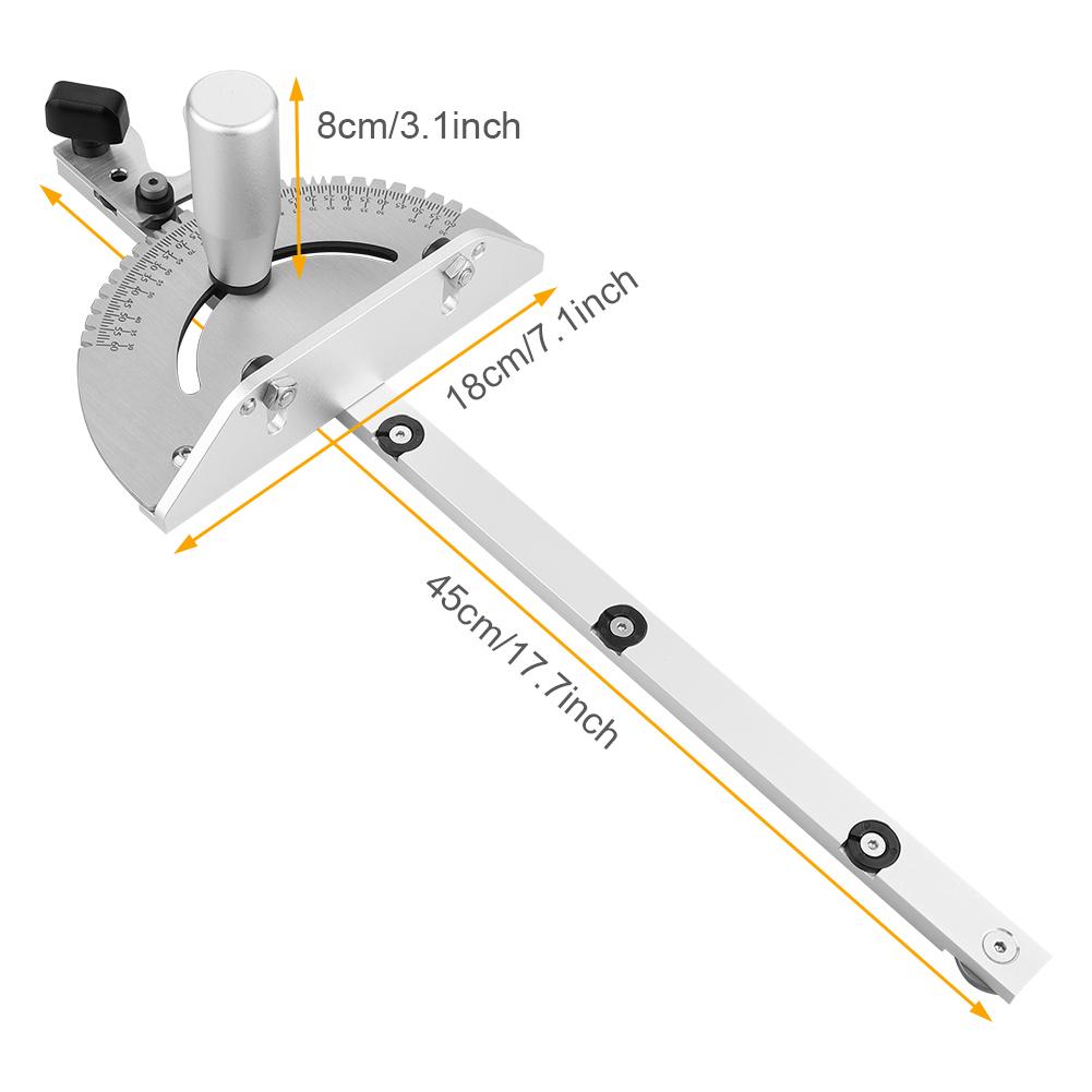 Table Saw Miter Gauge and Aluminum Miter Bar for Router Table Woodworking Tool