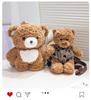 Cute Ryan Bear Plush Teddy Double Shoulder Bag - Children's Gift for Girls