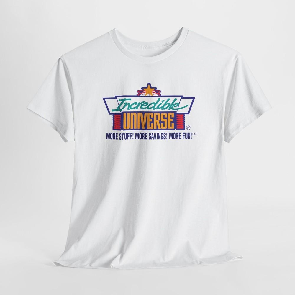 

Vintage Retro Computer Geek Incredible Universe Cotton Tshirt Tops Tee 4XL