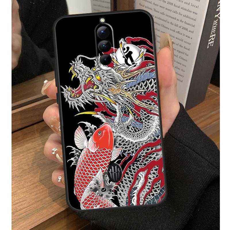 Yakuza Dragon Tattoo Case For Nubia Red Magic 10 Pro Plus 6 7 Pro 6S 7S 5G 6R RedMagic 9S 8S 8 9 Pro Plus Coque