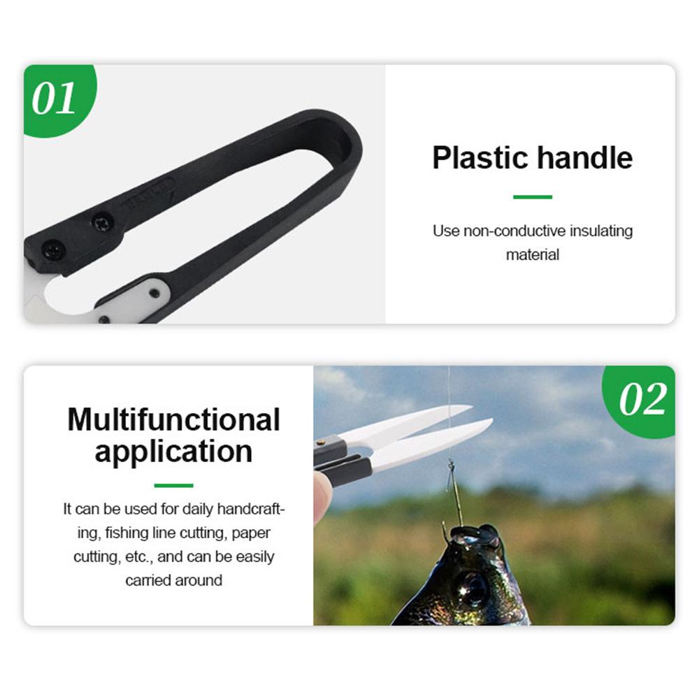 RELIFE RL-102 Ceramic Insulated U-Shaped Scissors for Battery Repair Scissors Cut Battery Cable Tool