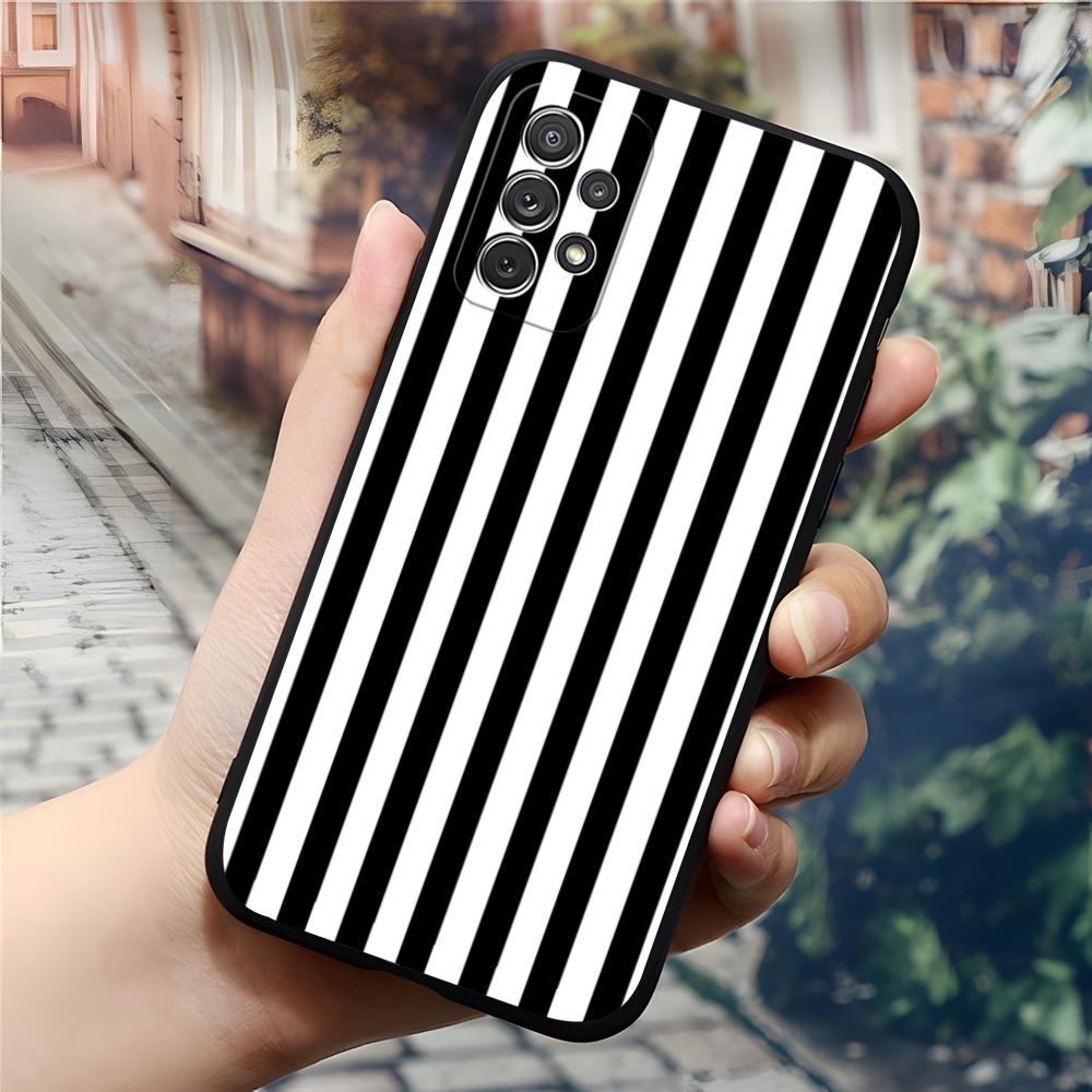 Luxury Fashionable Striped Phone Case For Samsung Galaxy S24 S23 S26 S22 S25 S20 A16 S21 Ultra Fe Plus A54 A24 A53 Coque