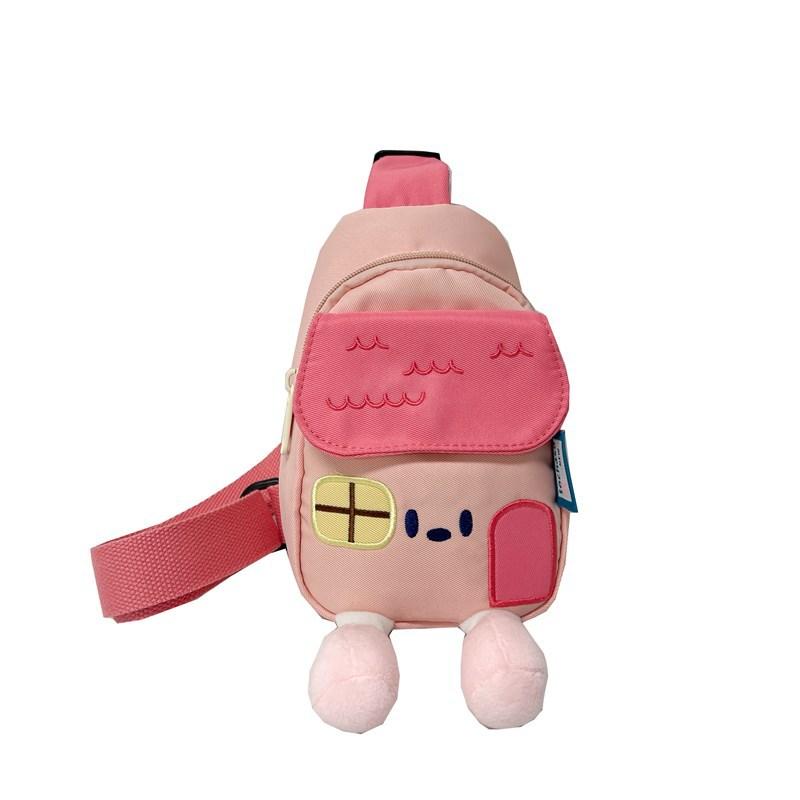 

Cute Little House-shaped Baby Crossbody Bag for Children розовый