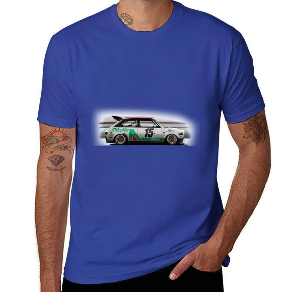 127 T-shirt Alitalia Racing Vêtements esthétiques hauts d'été vêtements esthétiques à séchage rapide t-shirts blancs pour hommes