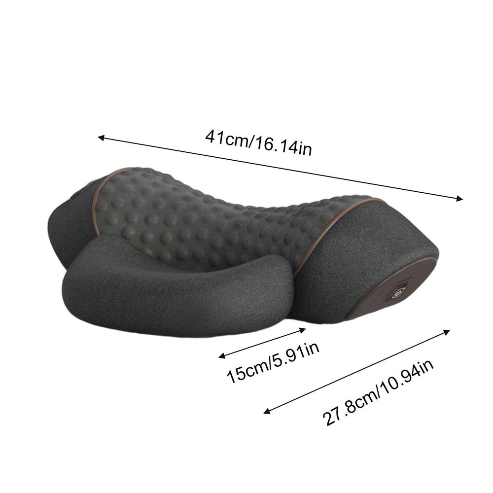 Heated Neck Pillow Muscle Relax Pillow Memory Foam Ergonomic Electric Relief Support Cervical Portable Massager For Neck Back