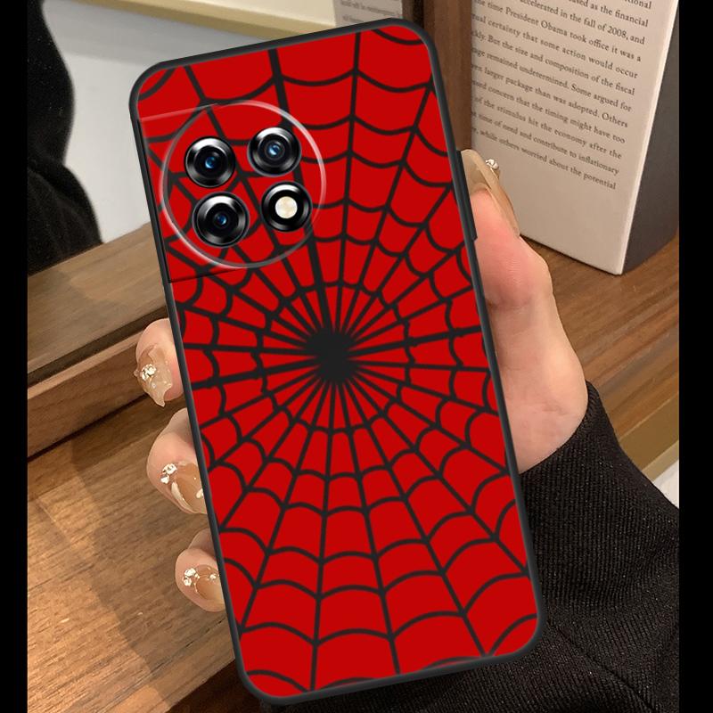 Spider Web Head Mask Case For OnePlus 15R 13R 13T 12R 15 13 12 11 10 Pro 10T Nord CE 3 4 Lite N20 N30 Nord 5 Cover