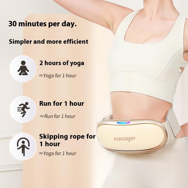 Kabelloses Taillen-Bauch-Vibrationsmassagegerät Heiße Kompresse Faules Körperformungs-Massagegerät Warmes Bauchfett Formende Vibrationsmassage