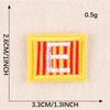 Duoku English Alphabet Cloth Sticker Computer Embroidery Label Small Patch Clothing Textile Accessories Embroidery Sticker