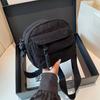 Large Capacity Corduroy Shoulder Bag Cott Cloth Handbag Solid Color Crossbody Bag Small Square Bag Korean Style Canvas Handbag