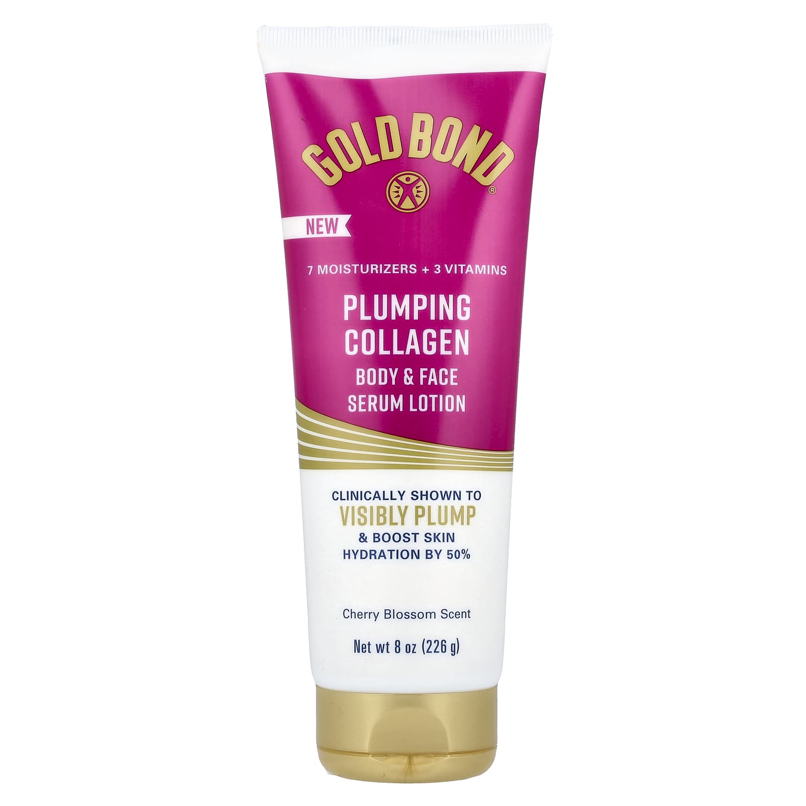 

Gold Bond, Plumping Collagen, Body & Face Serum Lotion, Cherry Blossom, 8 oz (226 oz)