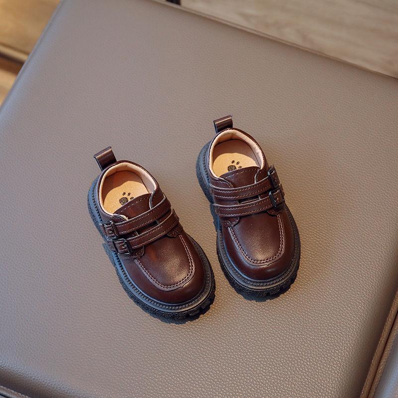 

Детская кожаная обувь мягкая подошва 2025 осень новая универсальная детская садовская детская обувь британский стиль сверхлегкая функциональная обувь 21 yards inner length 14 cm