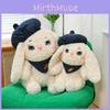 Beret Cartoon Cute Rabbit With Carrot Pattern Scarf Plush Toy Children For