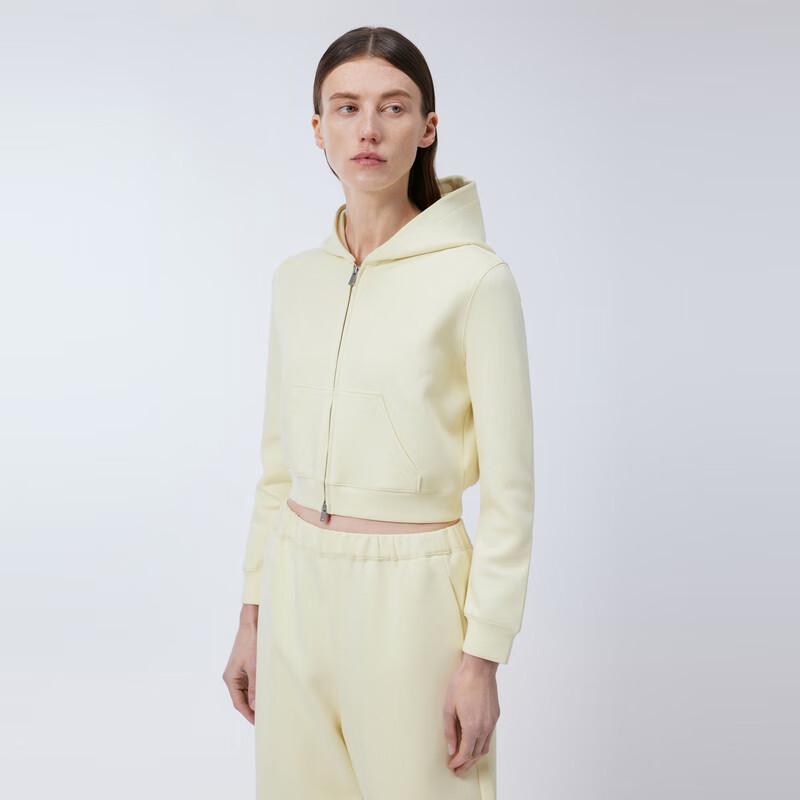 JNBY 2024 Spring Cropped Hooded Sweatshirt