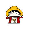 One Piece Luffy & Zoro Piraci Słomkowego Kapelusza Metalowa Broszka Pin