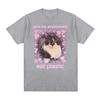 Save The Environment Eat Plastic Cute Cat Graphic T Shirt Funny Men Women O-Neck Clothing T-shirts  Cotton  T-shirt