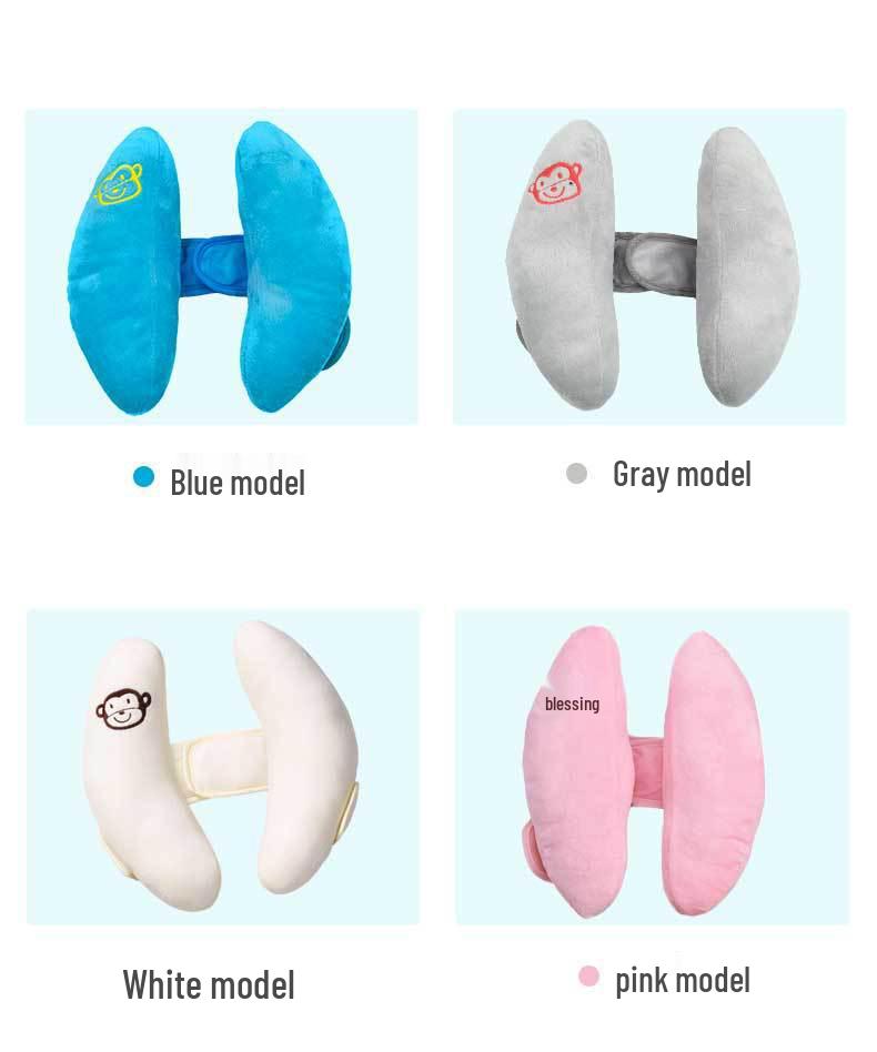 Banana-Shaped U-Shaped Neck and Head Support Pillow for Infant Strollers.