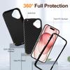 For iPhone 16 Case PC+Silicone+EVA Military Grade Protection Phone Cover