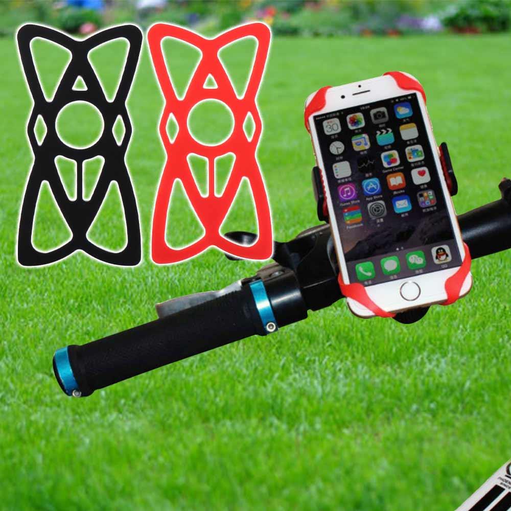 Motorrad Silikon Fahrrad Handyhalter Handy Halterung Lenker Sicherheitsbänder Handys Halter Band
