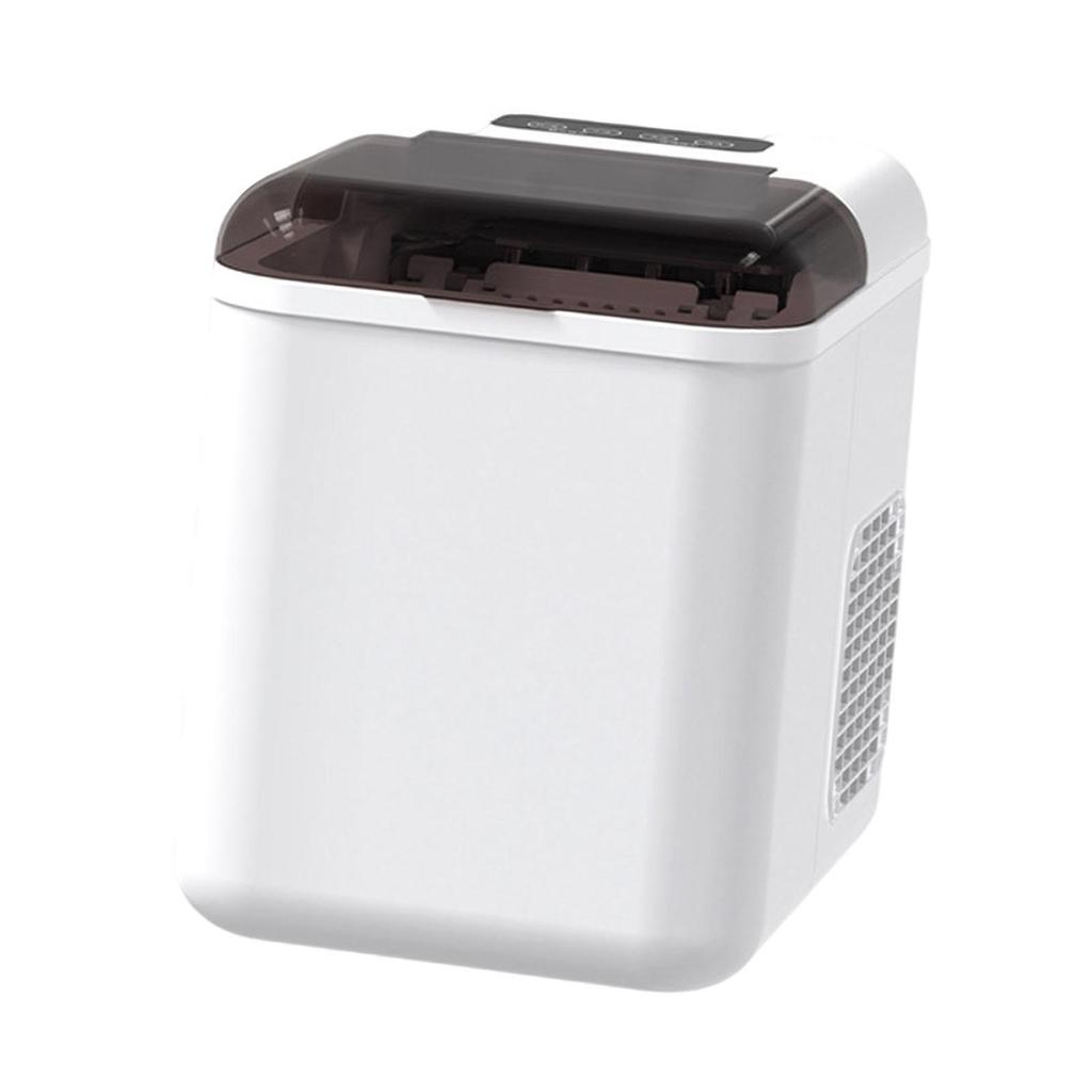 Ice Maker Machine Mini Automatic Making for Office Party Kitchen White