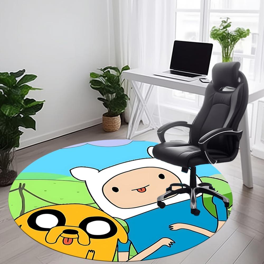 Adventure Time Friendship Office Round Area Rug, Under Office Chairs Bedroom Living Room Home Decor, a1022362