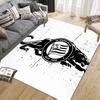 Sportklub Sturm Graz Flannel Pattern Square Carpet,Area Rug,Carpet Rug for Living Room Bedroom Sofa Playroom Decor,Non-slip Floor Mat