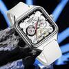 Multifunktionale Herren-Quarzuhr | Tag & Datum Funktion | Wasserdichtes quadratisches Zifferblatt | Mode Business & Sport Armbanduhr