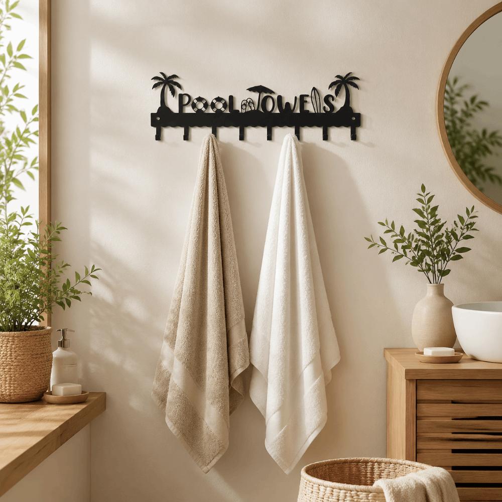 Decorative Multi-functions Metal Wall Hook Decoration Iron Bathroom Towel Hook Door Sign Key Rack Home Universal Hook Front Door