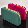 Square Silicone Cosmetic Storage Bag Large Capacity Travel Makeup Brush Holder Portable Cosmetic Waterproof Organizer