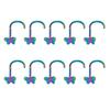 10pcs Butterfly Nose Rings Stainless Steel Piercing Jewelry For Eyebrow Ear Cartilage Accessory For Sensitive Skin