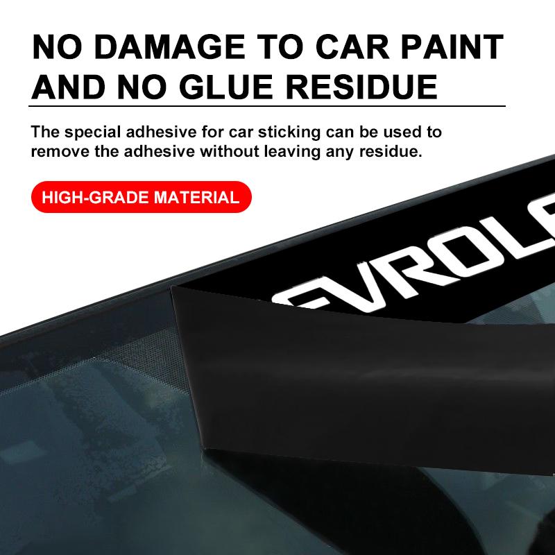 AABHE1 Car Windshield Cover Anti-Heat Decorative Film Fit For Chevrolet Silverado Impala Malibu Equinox Cruze Camaro Blazer Spark Aveo