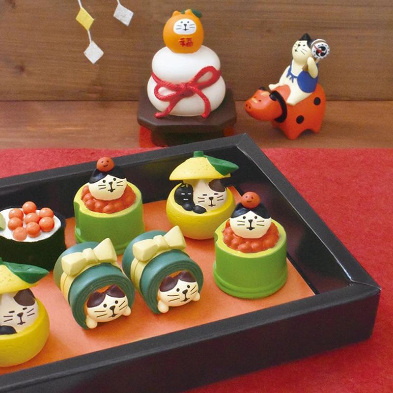 Zakka Japan Lucky Cow Japan Miniature Figurines Resin Craft Bookshelf Decoration Collectible Japan Decoration