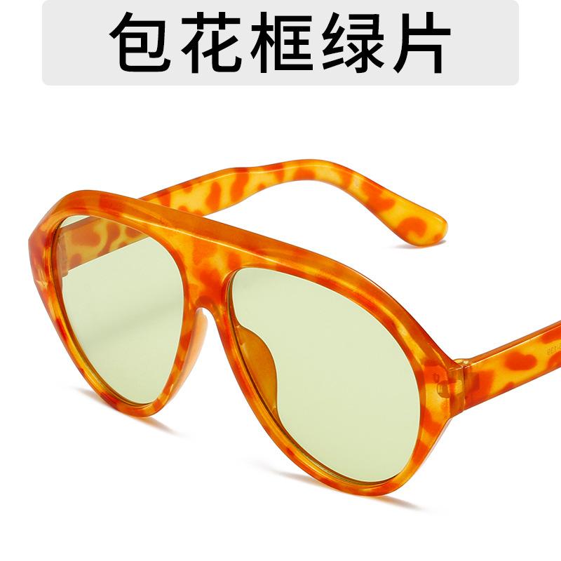 New Oversized Oval Sunglasses Vintage Designer Women Fashion Sun Glasses UV400 Luxury Brand Male Female Shades Glasses