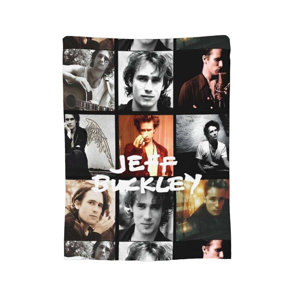 Jeff Buckley Volle Momente Legende Sänger Rock Flanell Überwurfdecke Decke für Bettwäsche Outdoor Super Warm Bettwäsche Überwürfe,