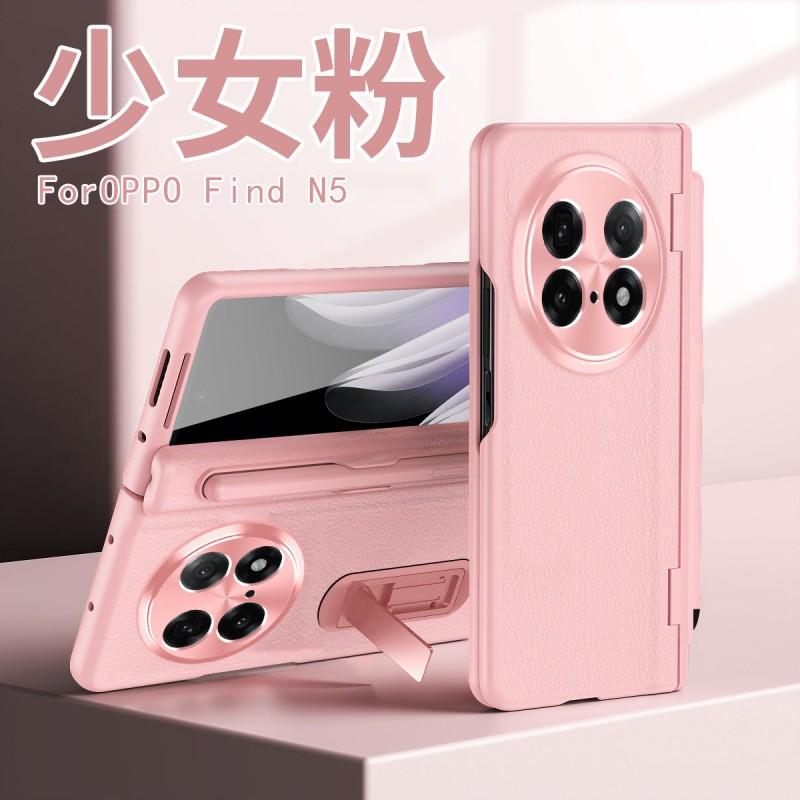 Schlanke Vollkörper-PC-Hülle Mit Integriertem Displayschutz Ständer OPPO Find N5 Faltbares Telefon Magnetisch Kratzfest