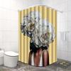 Floral Fantasy Shower Curtain: Embrace the Unique Art Design, Soft Fabric, and Elegant Vibes for Your Stylish Bathroom