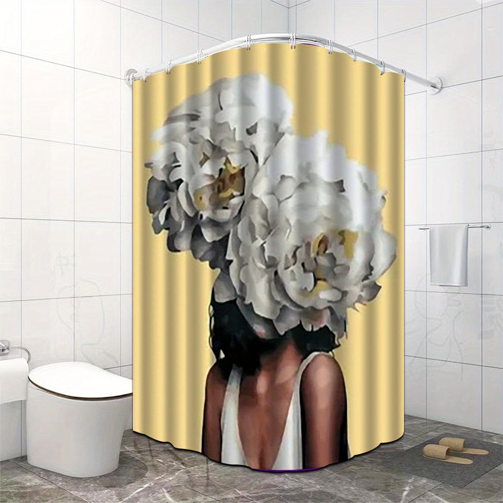 Floral Fantasy Shower Curtain: Embrace the Unique Art Design, Soft Fabric, and Elegant Vibes for Your Stylish Bathroom
