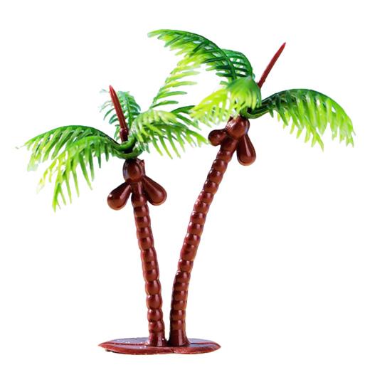 Mikro-Landschaftsdekorationen, Strand-Miniaturdekoration, Boot/Stuhl/Sonnenschirm/Palme/Schwimmring für Sukkulenten-Töpfe Glasabdeckungen DIY Meeresküsten-Szene