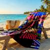 2pac Customizable Name Beach Towel Super Soft & Absorbent Suitable for Sports Travel Swimming Yoga Bathroom Beach And Pool