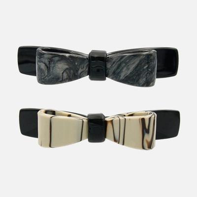 J.Lauren Schleife Marmor Spitze Automatischer Haarknoten H01366
