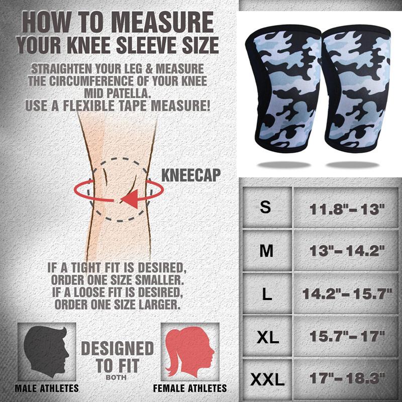 Knee Compression Knee Brace 1 Pair Compression Support and Protection for Weightlifting Exercises