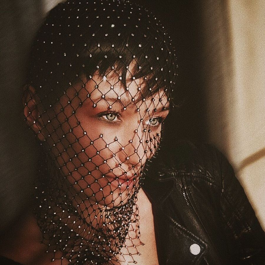 Seksowna Błyszcząca Siatka Rybacka Maska Maskaradna Biżuteria z Cyrkonii na Twarz Welon Cosplay Nakrycie Głowy Akcesoria do Klubów Nocnych