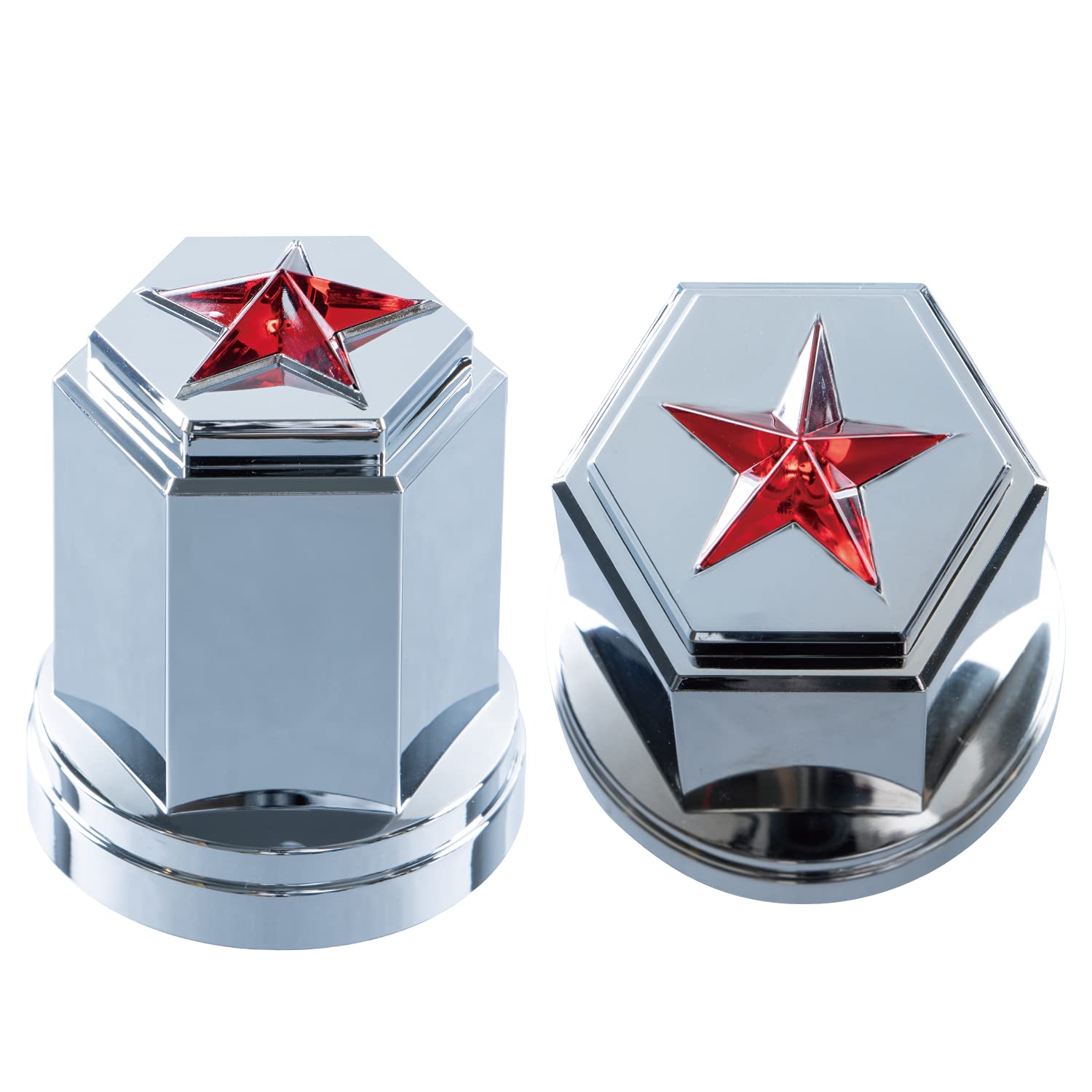 

Jet Inoue Kira Nut Pack of 500542 Covers, 33mm, 10, Red,